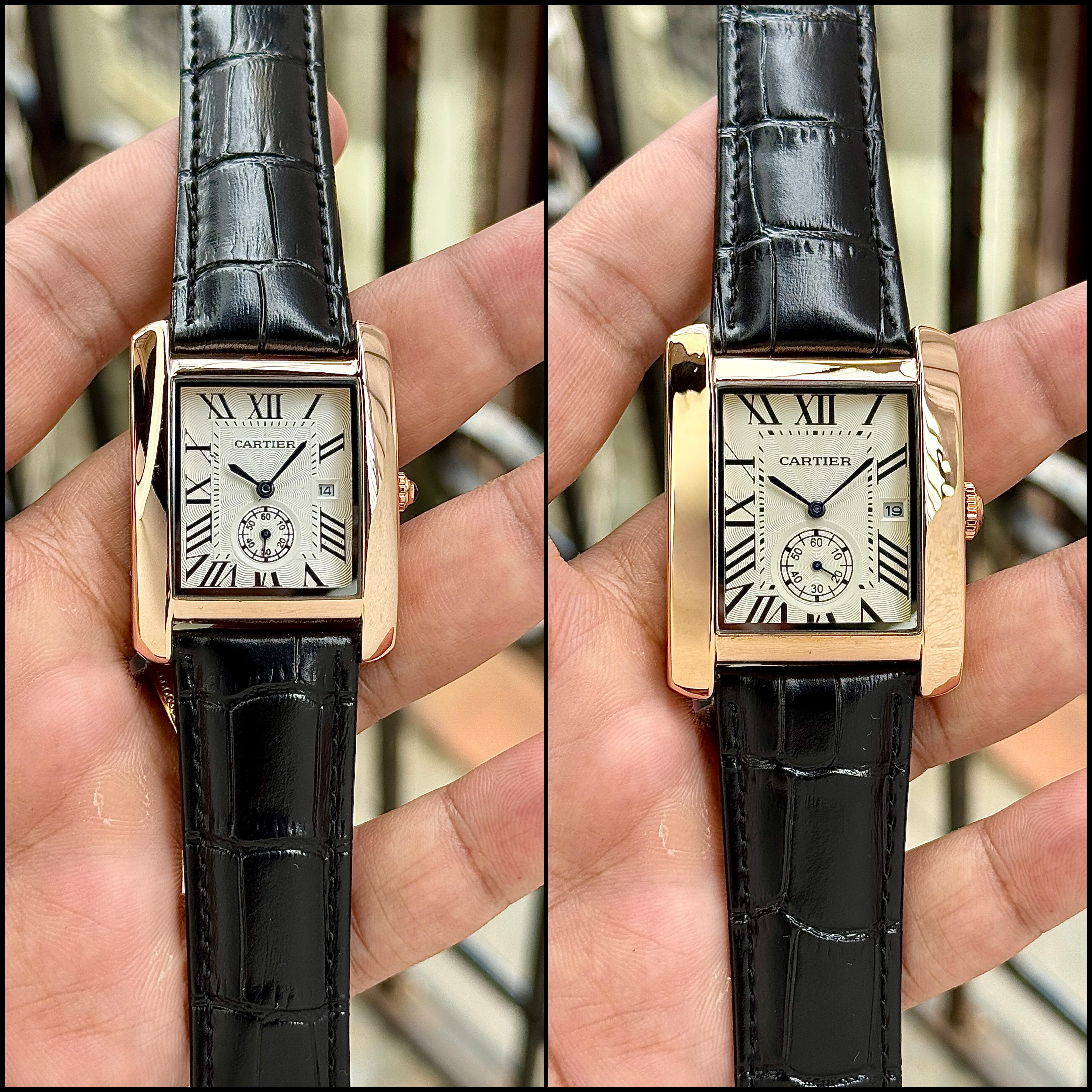 CARTIER TANK CLASSIC COUPLE SET – TIMELESS LUXURY FOR HIM &amp; HER COPY WATCH